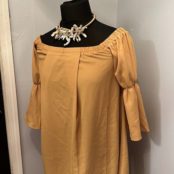 Butterfly Sleeve Loose Party Dress - Picture 4 of 8